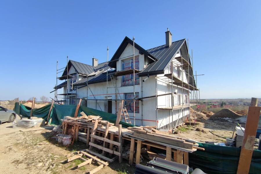 Osiedle domów pod Krakowem - w trakcie budowy