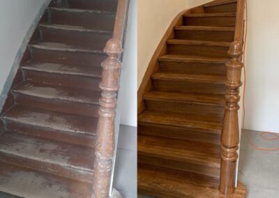 Rewitalizacja klatki schodowej - przed i po