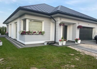 Remont spalonego domu koło Lublina